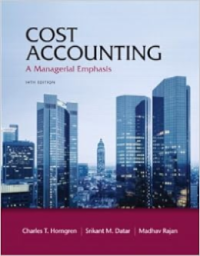 Image of Cost Accounting : A Managerial Emphasis. 14th Edition