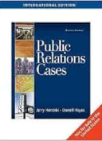 Image of Public Relations Cases. 8th Edition