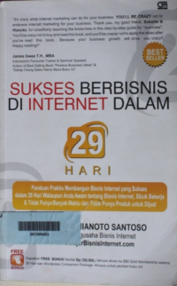Image of Sukses Berbisnis Di Internet Dalam 29 Hari
