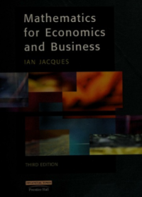 Image of Mathematics For Economics & Business. 3rd Edition