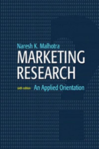 Image of Marketing Research: An Apllied Orientation. 6th Edition